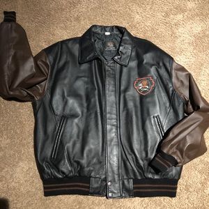 Men’s Leather Jacket North American Hunting Club